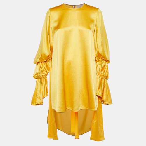 Roksanda Yellow Silk Satin Rosina Oversized Tunic Top S - Roksanda Ilincic - Modalova