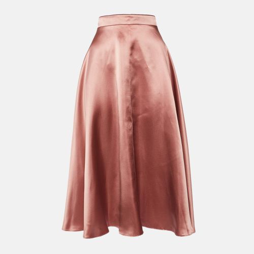 Roksanda Pink Silk Satin Midi Skirt L - Roksanda - Modalova