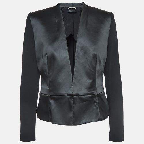 Roland Mouret Black Crepe Open Front Jacket M - Roland Mouret - Modalova