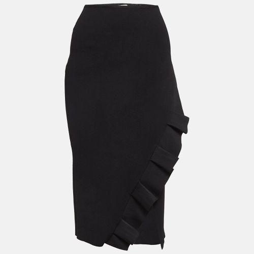 Roland Mouret Black Knit Ruffled Pencil Skirt S - Roland Mouret - Modalova