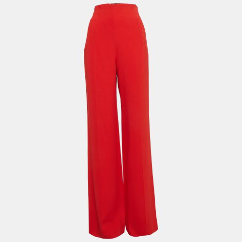 Crepe Wide Leg High Rise Trousers M - Roland Mouret - Modalova