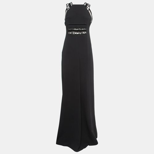 Stretch Crepe Embroidered Lace Trim Gown M - Roland Mouret - Modalova