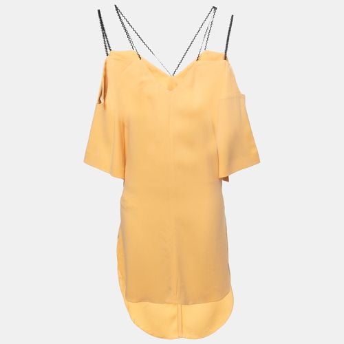 Roland Mouret Yellow Crepe Off-Shoulder Belted Conway Dress M - Roland Mouret - Modalova