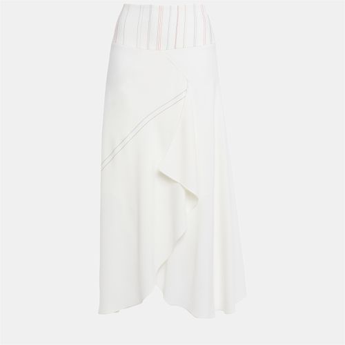 Roland Mouret White Viscose Midi Skirt Size 14 - Roland Mouret - Modalova