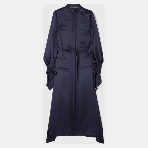 Roland Mouret Navy Blue Belted Midi Dress L (UK 14) - Roland Mouret - Modalova