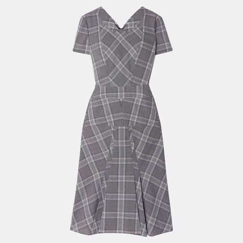 Roland Mouret Grey Plaid Wool Midi Dress XL (UK 14) - Roland Mouret - Modalova