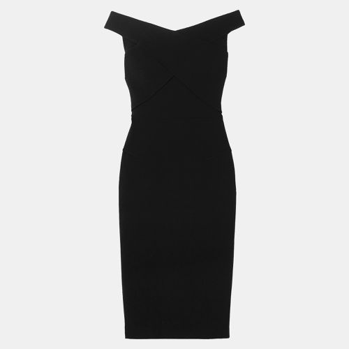 Roland Mouret Black Wool Midi Dress XXL (UK 20) - Roland Mouret - Modalova