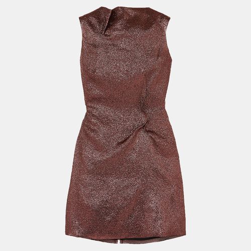 Roland Mouret Metallic Silk-Lurex Blend Mini Dress L (UK 14) - Roland Mouret - Modalova