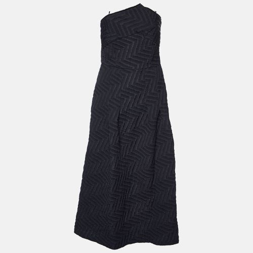 Roland Mouret Texture Cotton Blend Strapless Midi Dress M (UK 10) - Roland Mouret - Modalova