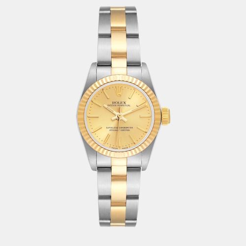 Rolex Oyster Perpetual Steel Yellow Gold Ladies Watch 24 mm - Rolex - Modalova