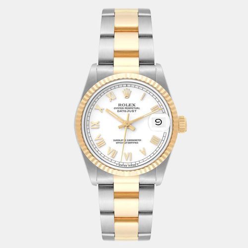 Datejust Midsize Roman Dial Steel Yellow Gold Ladies Watch 31 mm - Rolex - Modalova