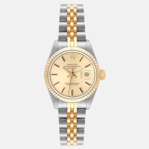 Rolex Datejust Champagne Dial Steel Yellow Gold Ladies Watch 26 mm - Rolex - Modalova