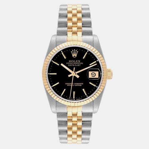 Datejust Midsize Steel Yellow Gold Dial Ladies Watch 31 mm - Rolex - Modalova