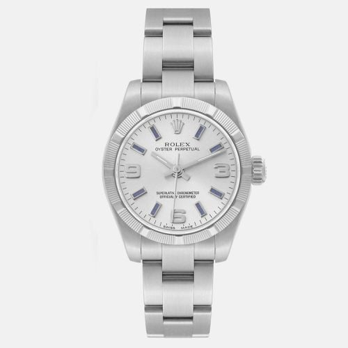 Rolex Nondate Silver Dial Oyster Bracelet Steel Ladies Watch 26.0 mm - Rolex - Modalova