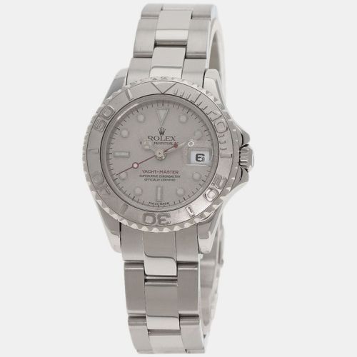 Platinum Stainless Steel Yacht-Master 169622 Automatic Women's Wristwatch 29 mm - Rolex - Modalova