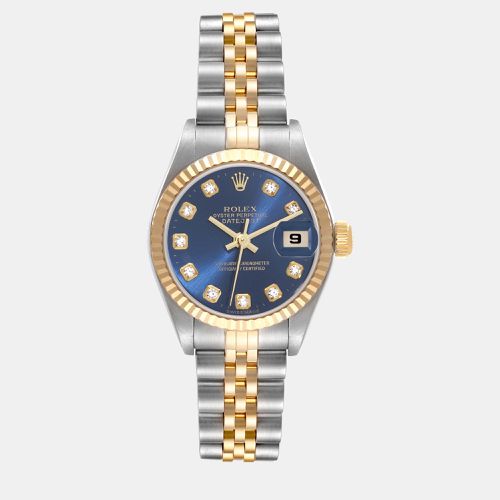 Datejust Steel Yellow Gold Diamond Dial Ladies Watch 26.0 mm - Rolex - Modalova