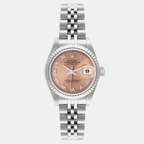 Rolex Datejust Salmon Dial Steel White Gold Ladies Watch 79174 26 mm - Rolex - Modalova