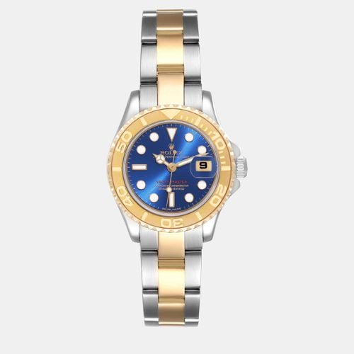 Yachtmaster 29mm White Dial Steel Yellow Gold Ladies Watch 69623 - Rolex - Modalova