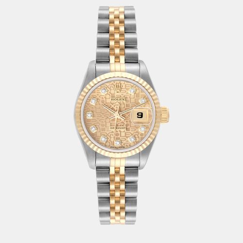 Datejust Diamond Dial Steel Yellow Ladies Watch 69173 - Rolex - Modalova