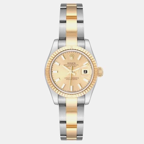 Rolex Datejust Steel Yellow Gold Champagne Dial Ladies Watch 26.0 mm - Rolex - Modalova