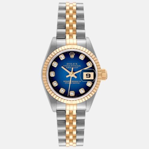 Rolex Datejust Steel Yellow Gold Vignette Diamond Dial Ladies Watch 26.0 mm - Rolex - Modalova