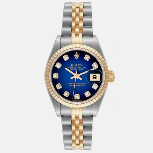 Datejust Steel Yellow Gold Vignette Diamond Dial Ladies Watch 26.0 mm - Rolex - Modalova