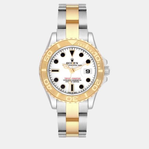 Rolex Yachtmaster 29 White Dial Steel Yellow Gold Ladies Watch 169623 - Rolex - Modalova