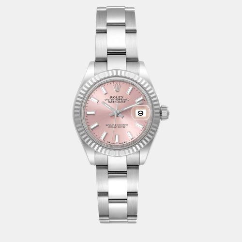 Datejust 28 Steel White Gold Dial Ladies Watch 279174 - Rolex - Modalova