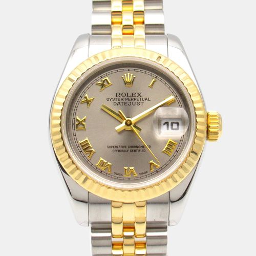 K Yellow Gold & Stainless Steel Datejust 179173 Women's Wristwatch 26 mm - Rolex - Modalova