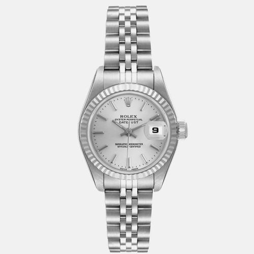 Datejust Steel White Gold Dial Ladies Watch 79174 26 mm - Rolex - Modalova