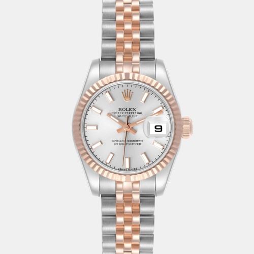 Datejust Steel Rose Gold Dial Ladies Watch 26.0 mm - Rolex - Modalova