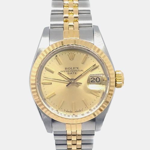 Rolex 18K YG Oyster Perpetual Date Watch 26 mm - Rolex - Modalova