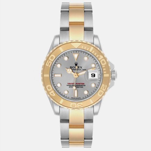 Yachtmaster 29 Steel Yellow Gold Ladies Watch 169623 Box Papers - Rolex - Modalova