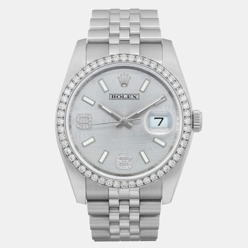 Stainless Steel Datejust 116244 Automatic Women's Wristwatch 36 mm - Rolex - Modalova