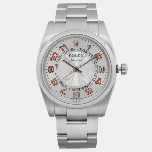 Stainless Steel Air King 114200 Automatic Women's Wristwatch 34mm - Rolex - Modalova