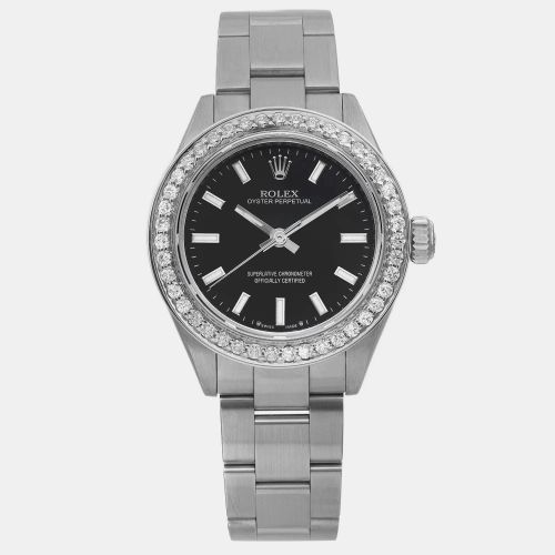 Diamond Stainless steel Oyster Perpetual 276200 Automatic Women's Wristwatch 28 mm - Rolex - Modalova