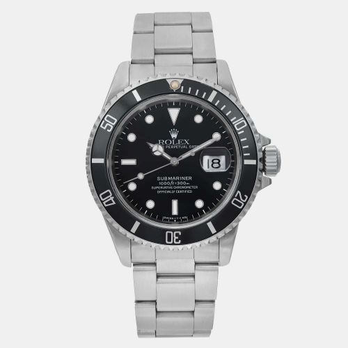 Stainless Steel Submariner 16610 Automatic Men's Wristwatch 40 mm - Rolex - Modalova