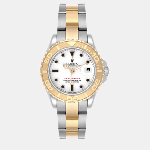 Rolex Yachtmaster 29 White Dial Steel Yellow Gold Ladies Watch 169623 - Rolex - Modalova