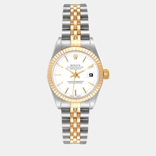 Rolex Datejust Steel Yellow Gold White Dial Ladies Watch 79173 - Rolex - Modalova