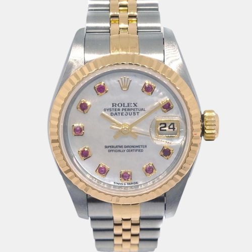 K Yellow Gold Stainless Steel Datejust 79173 Automatic Women's Wristwatch 26 mm - Rolex - Modalova