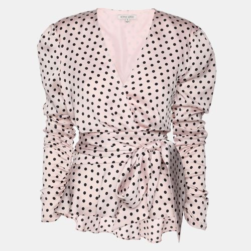 Polka Dot Print Crepe Annabelle Top S - Ronny Kobo - Modalova