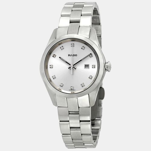 RADO HYPERCHROME DIAMOND SILVER DIAL LADIES WATCH R32110713 37.5 mm x 31 mm - Rado - Modalova