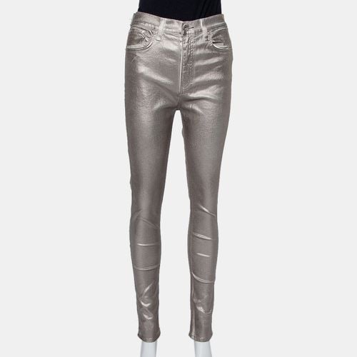 Rag & Bone Metallic Denim Skinny Fit Jeans M - Rag & Bone - Modalova