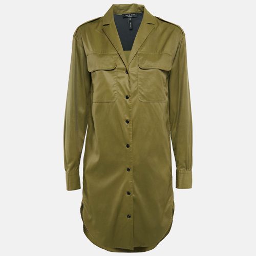 Rag & Bone Green Cotton Blend Shirt Dress XS - Rag & Bone - Modalova