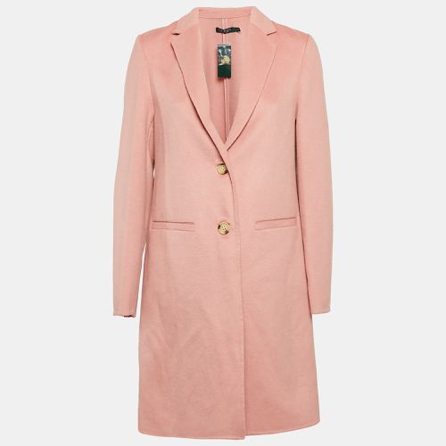 Ralph Lauren Pink Felt Wool Long Coat S - Ralph Lauren - Modalova