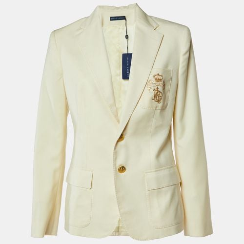 Wool Crest Detail Blazer L - Ralph Lauren - Modalova