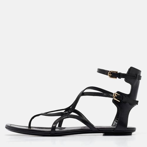 Leather Ankle Strap Flat Sandals Size 37 - Ralph Lauren Collection - Modalova