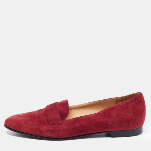 Ralph Lauren Collection Burgundy Suede Smoking Slippers Size 36 - Ralph Lauren Collection - Modalova