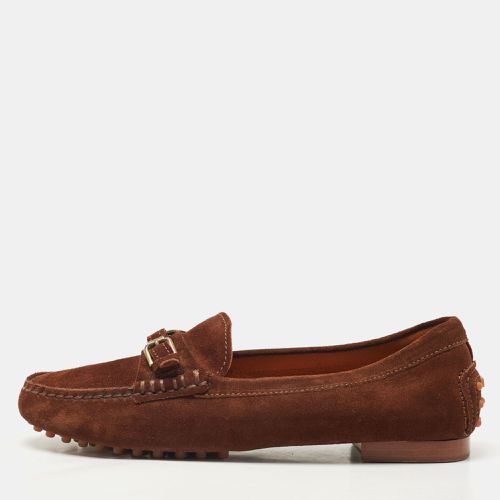 Ralph Lauren Collection Brown Suede Loafers Size 37.5 - Ralph Lauren Collection - Modalova