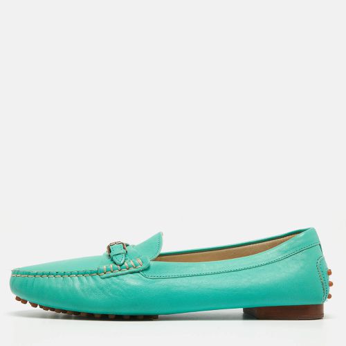 Ralph Lauren Collection Tiffany Blue Leather Buckle Loafers Size 40 - Ralph Lauren Collection - Modalova